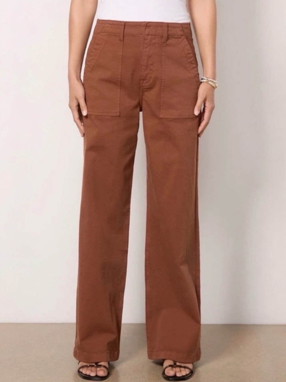 Evereve Pistola Spice Utility Wide Pants
